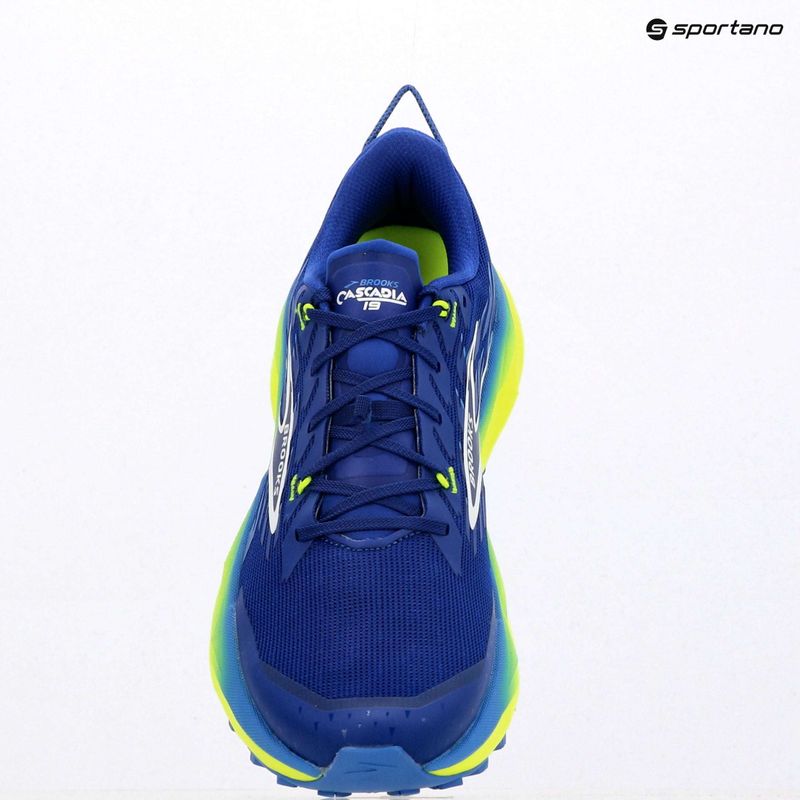 Scarpe da running da uomo Brooks Cascadia 19 surf the web/nightlife/white 10