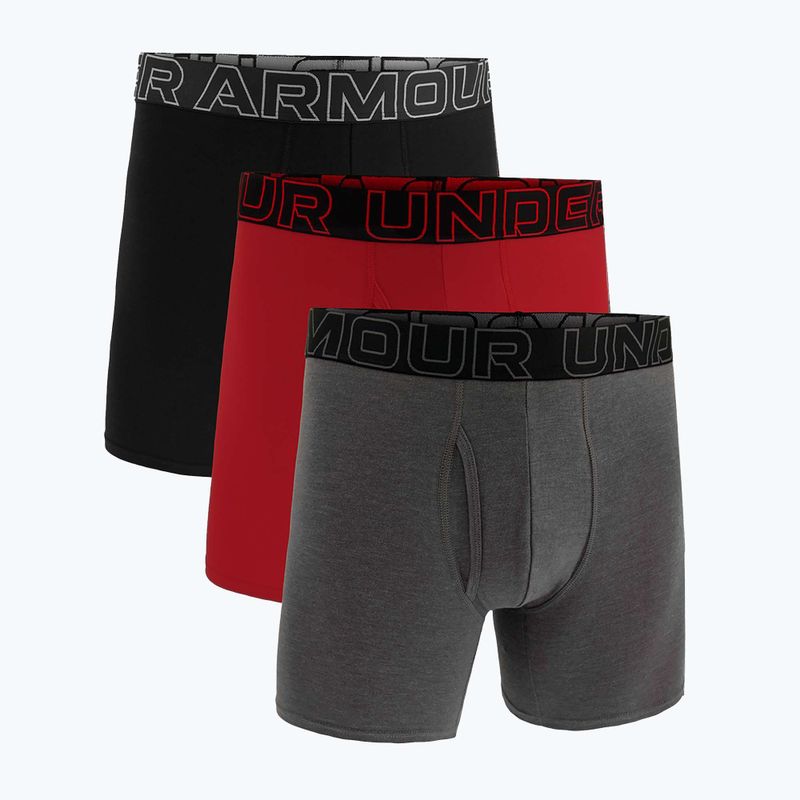 Under Armour Perf Cotton slip da uomo 6" 3 pezzi nero carbone/nero galassia 15