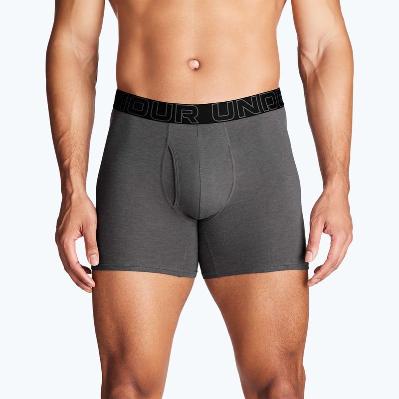Under Armour Perf Cotton slip da uomo 6" 3 pezzi nero carbone/nero galassia 11