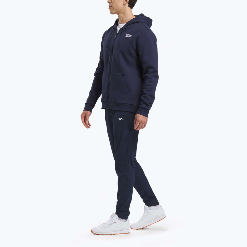 Felpa Reebok Identity SL Fleece FZ vector navy da uomo 2