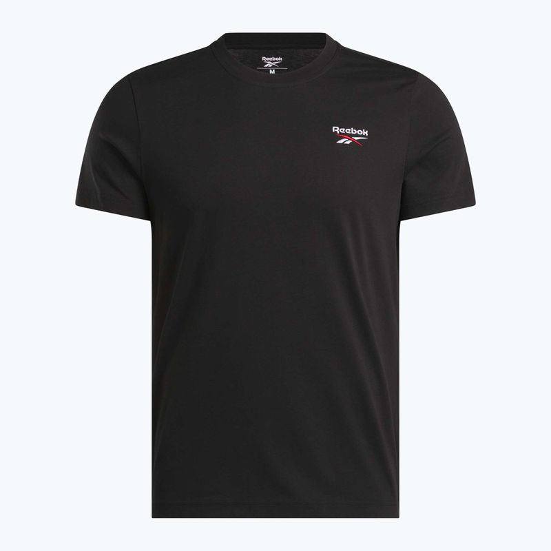 Maglietta Reebok Identity Small Logo Uomo nero/bianco/rosso vettoriale 3