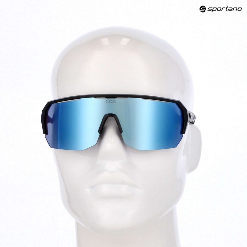 Occhiali da sole GOG Bragi nero opaco/bianco reflex/blu 6