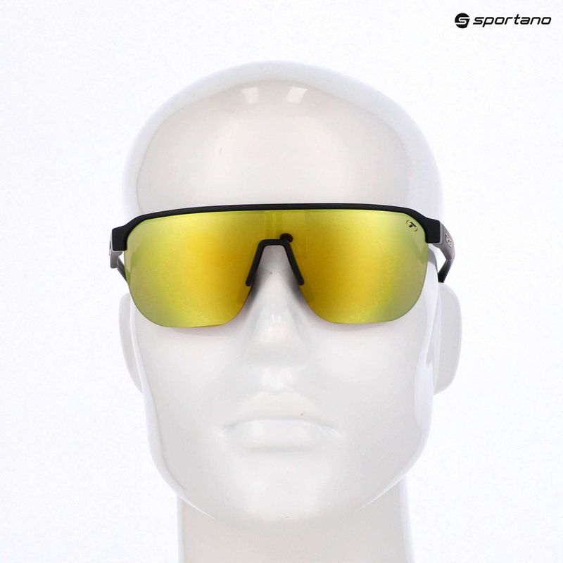 Occhiali da sole Tifosi Sanctum SL matte black/smoke yellow mirror 4