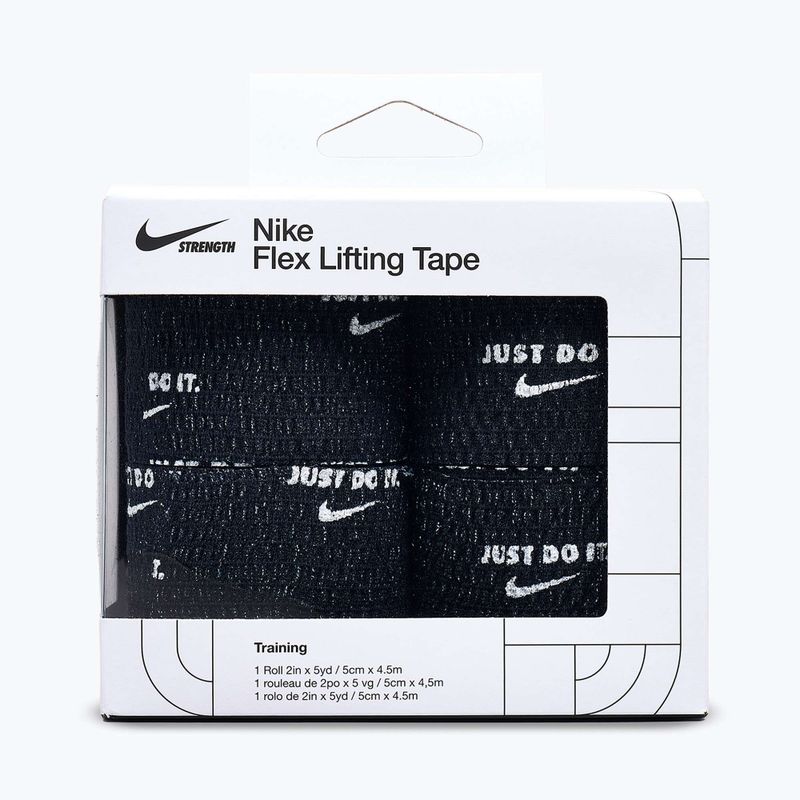 Benda elastica coesiva Nike Strenght Flex Lifting Tape black/white 2