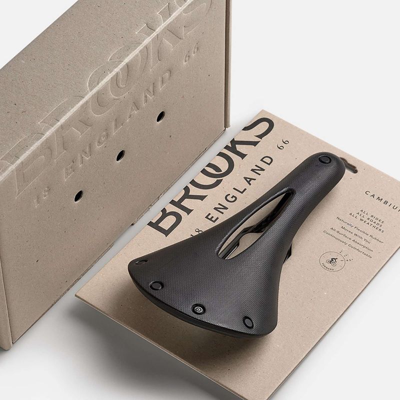 Brooks England C13 Sella per bicicletta nera scolpita 8