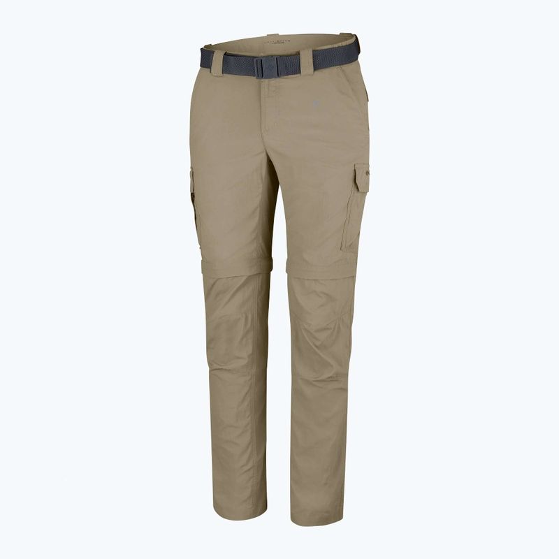 Pantaloni da trekking Columbia Silver Ridge II Convertible tusk da uomo 6