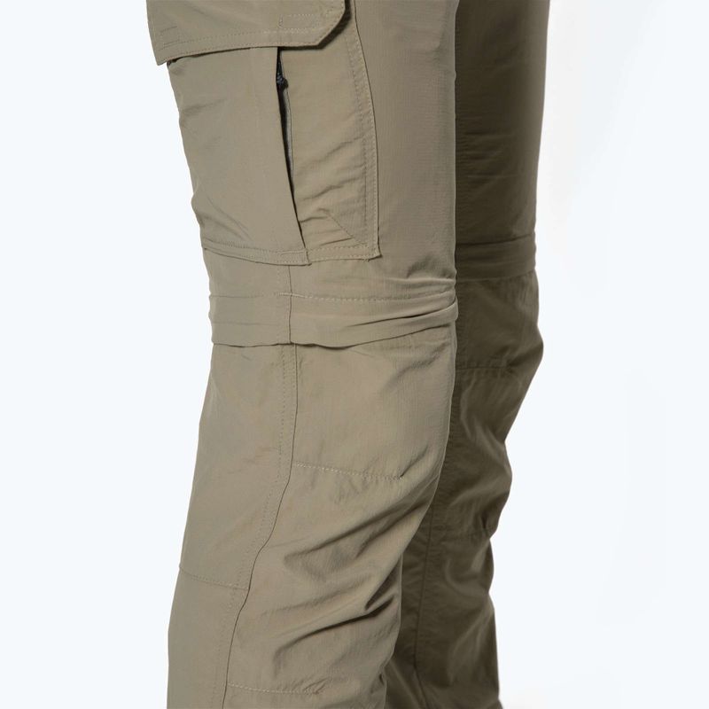 Pantaloni da trekking Columbia Silver Ridge II Convertible tusk da uomo 4