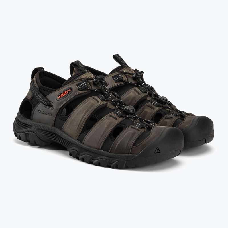KEEN Targhee III sandali da uomo grigio/nero 4