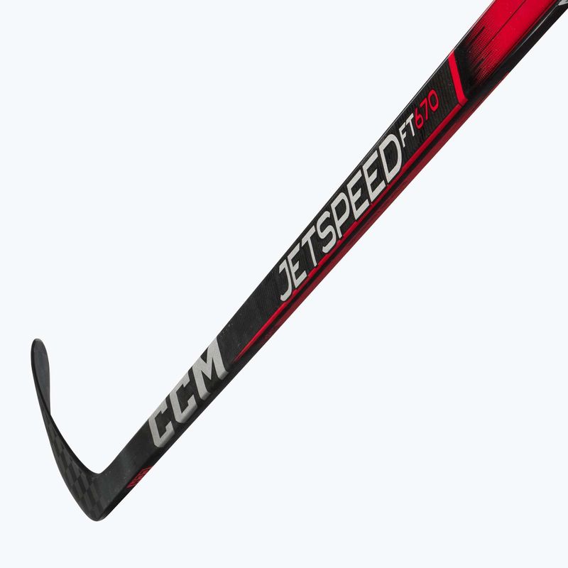 Bastone da hockey CCM JetSpeed FT670 SR nero 3
