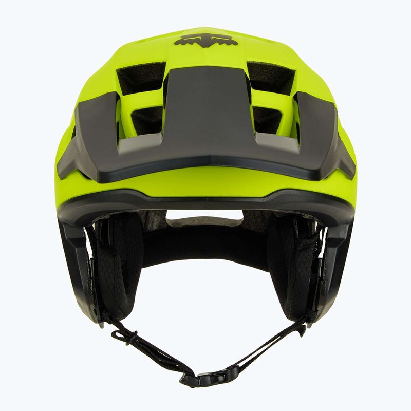 Fox Racing Dropframe casco da bici giallo fluorescente 2