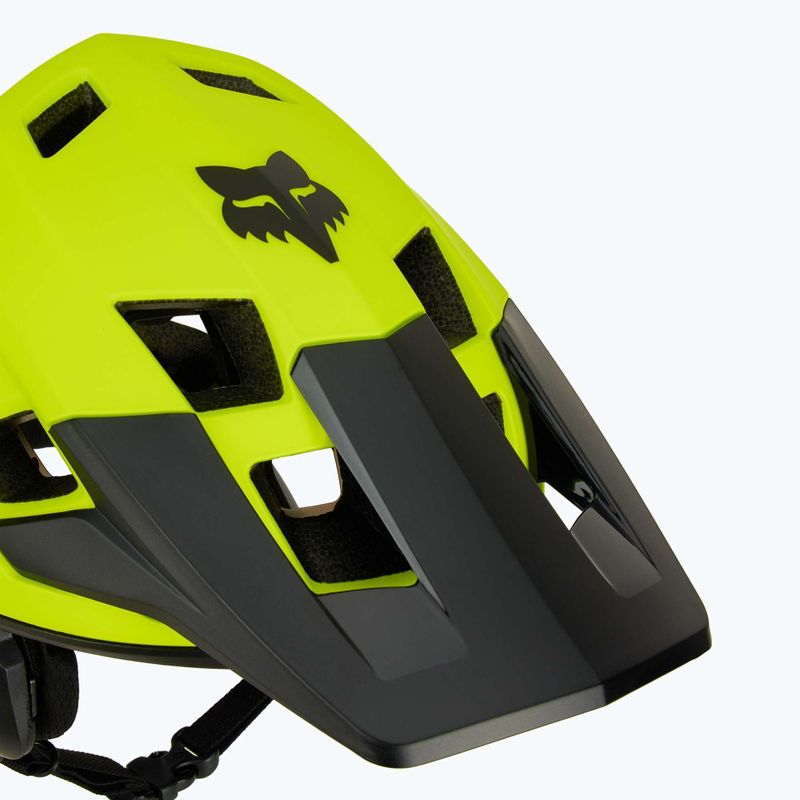 Fox Racing Dropframe casco da bici giallo fluorescente 7
