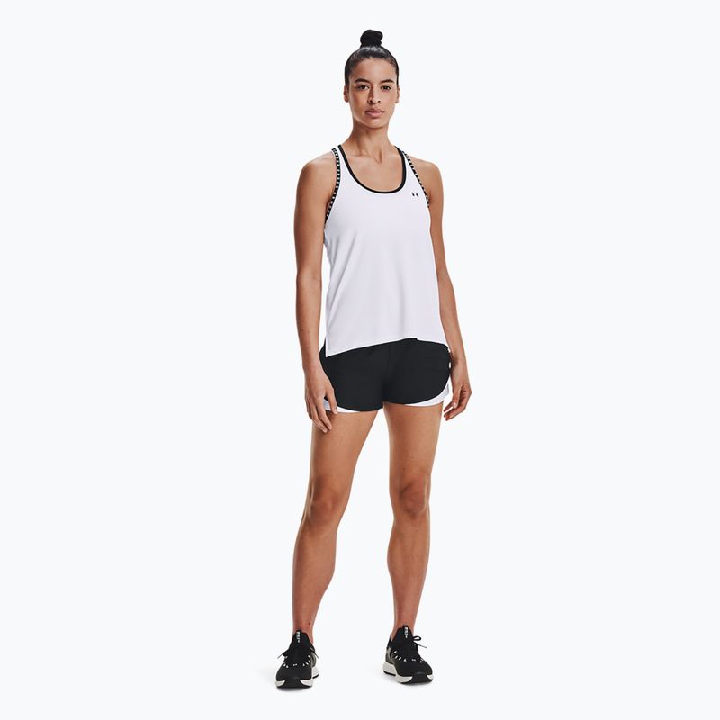 Canotta Under Armour Knockout bianco/bianco/nero da donna per allenamento 2