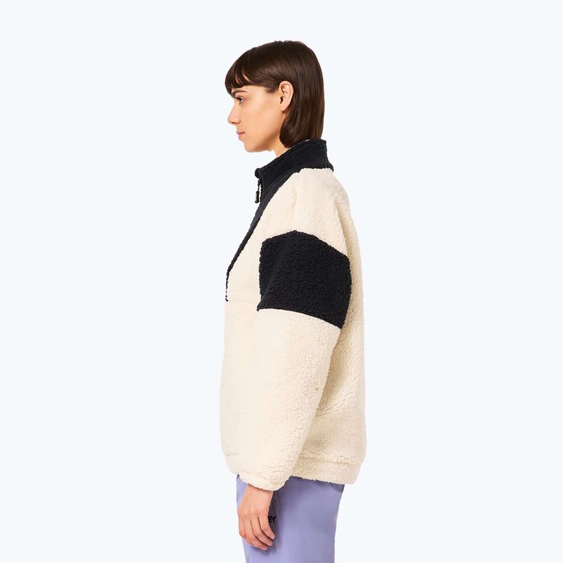 Felpa da snowboard da donna Tnp Ember Half Zip Rc Fleece bianco artico 5