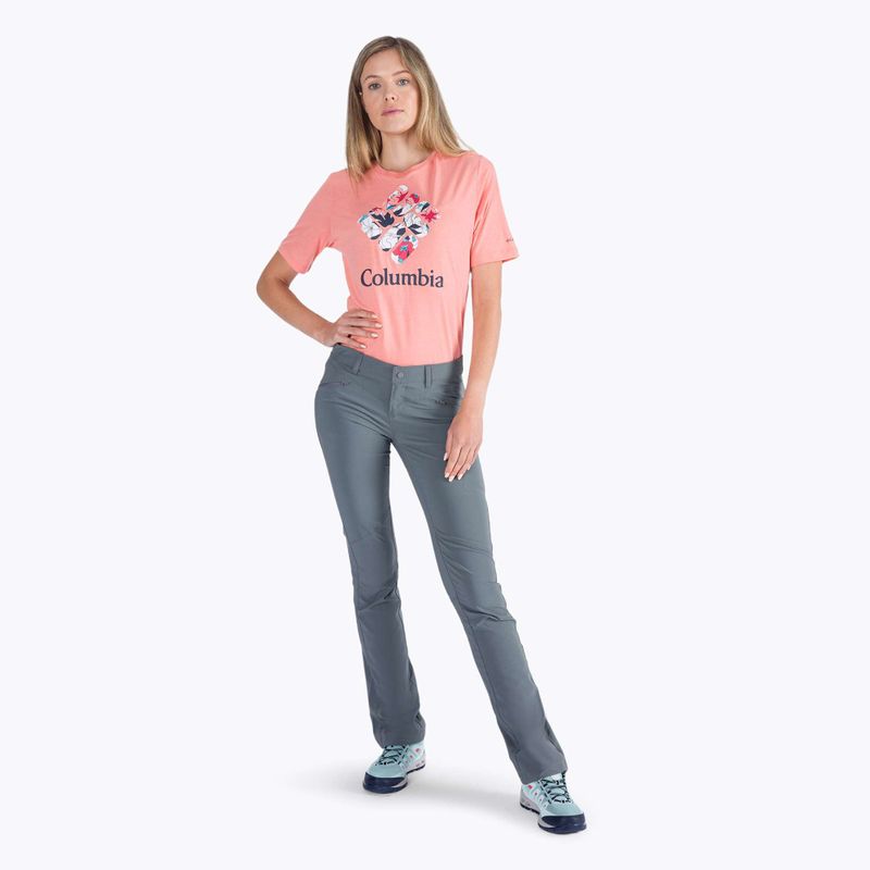 Pantaloni softshell Columbia Peak to Point city grigio da donna 2