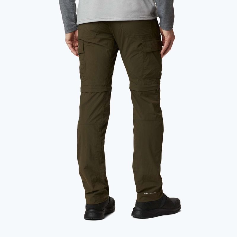 Pantaloni da trekking Columbia Silver Ridge II Convertible verde oliva per uomo 2