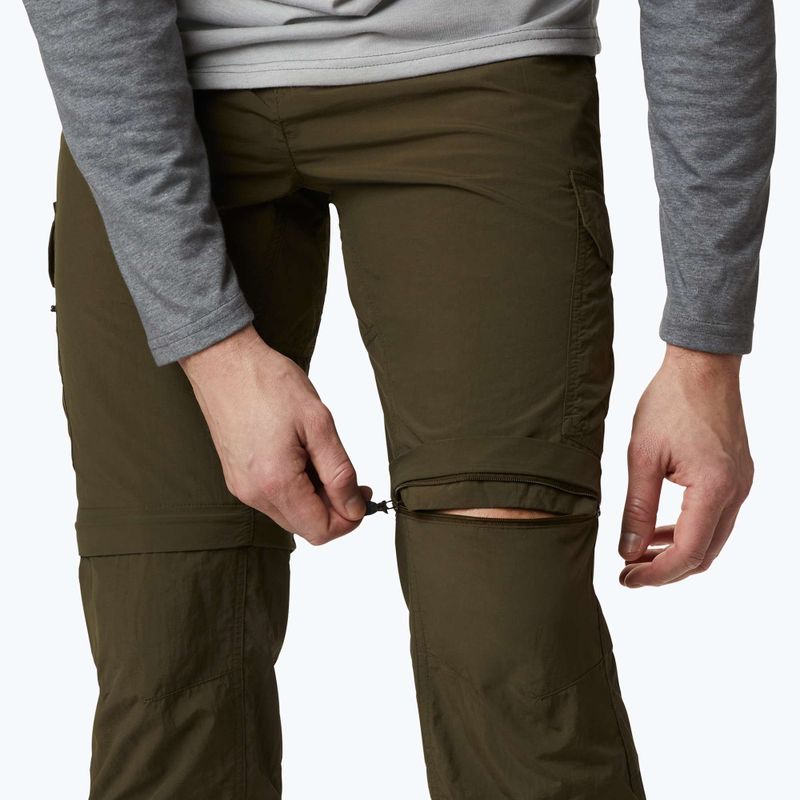 Pantaloni da trekking Columbia Silver Ridge II Convertible verde oliva per uomo 5
