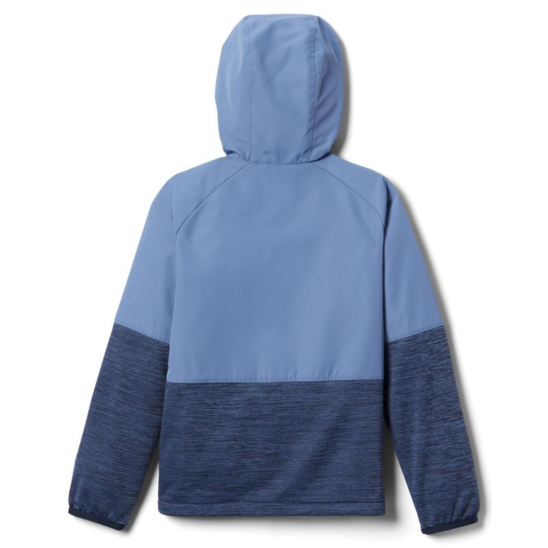 Felpa da trekking Columbia Out-Shield Dry bluestone/collegiate navy heather per bambini 2