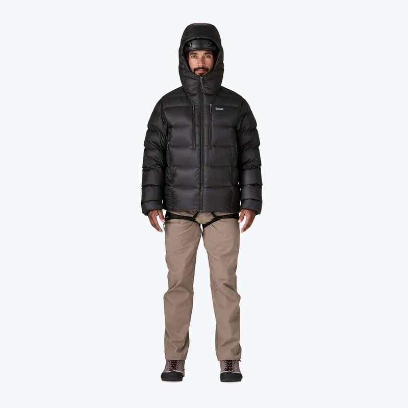 Felpa con cappuccio da uomo Patagonia Fitz Roy Down Hoody nero 2