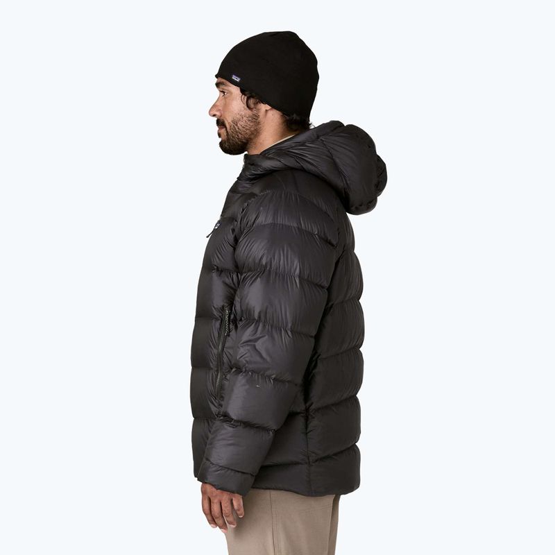 Felpa con cappuccio da uomo Patagonia Fitz Roy Down Hoody nero 4