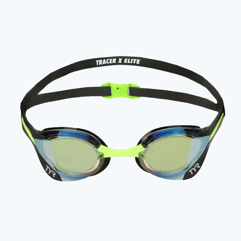 Occhiali da nuoto TYR Tracer-X Elite Racing Mirrored nero/lime 2