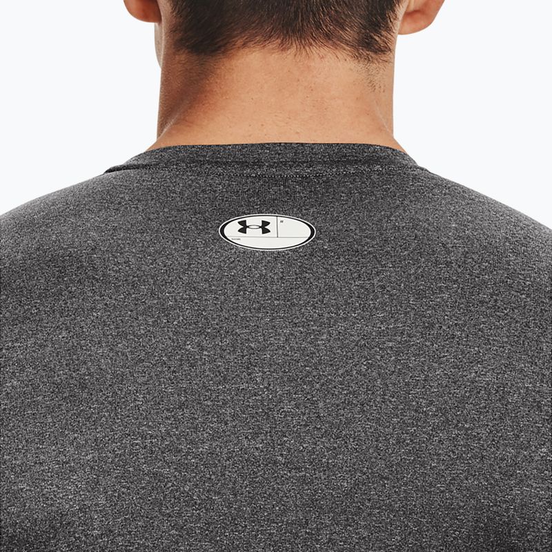 Under Armour HG Armour Comp carbon heather/nero da uomo, manica lunga da allenamento 4