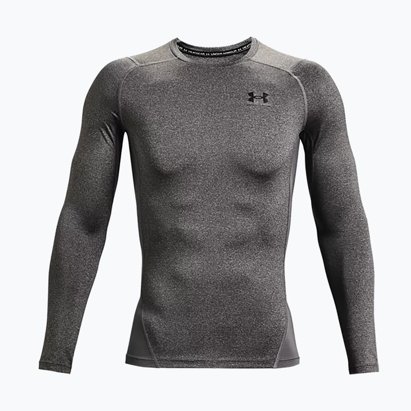 Under Armour HG Armour Comp carbon heather/nero da uomo, manica lunga da allenamento 5