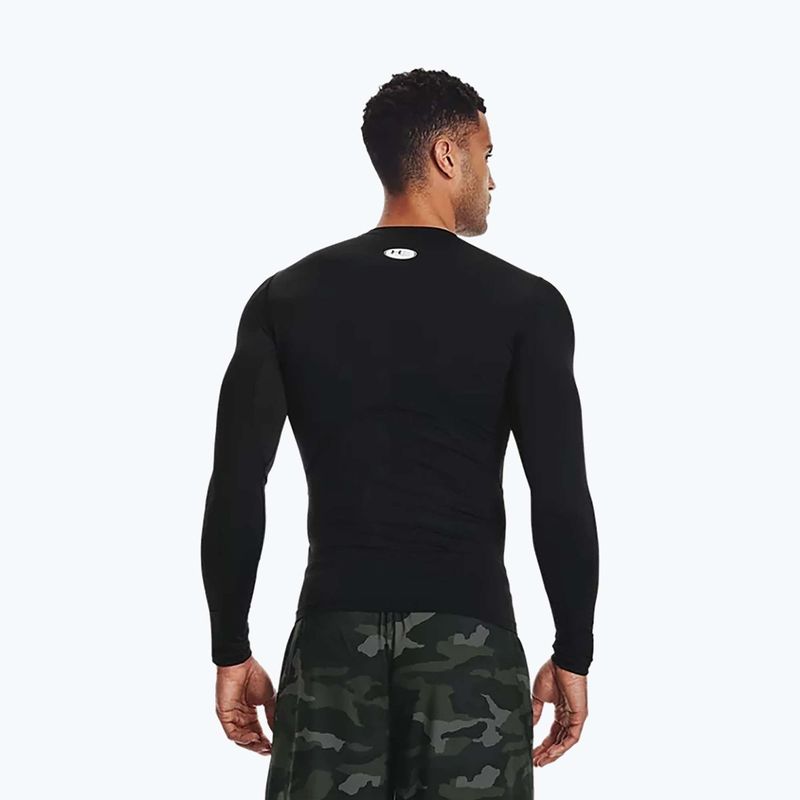 Under Armour uomo manica lunga da allenamento HG Armour Comp nero/bianco 3