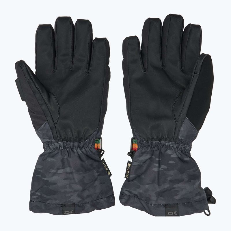 Guanti da snowboard Dakine Titan Gore-Tex uomo nero vintage camo 3