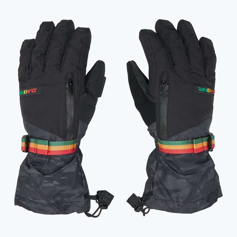 Guanti da snowboard Dakine Titan Gore-Tex uomo nero vintage camo 4