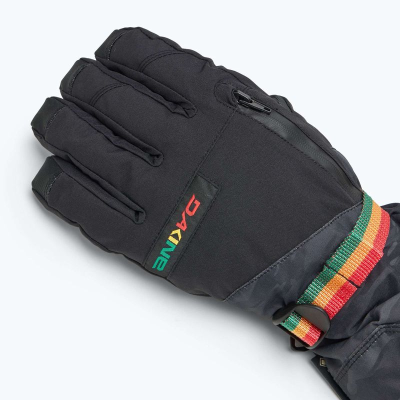 Guanti da snowboard Dakine Titan Gore-Tex uomo nero vintage camo 5