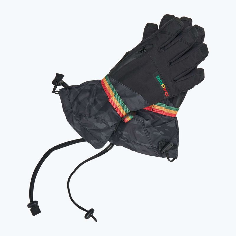 Guanti da snowboard Dakine Titan Gore-Tex uomo nero vintage camo 7