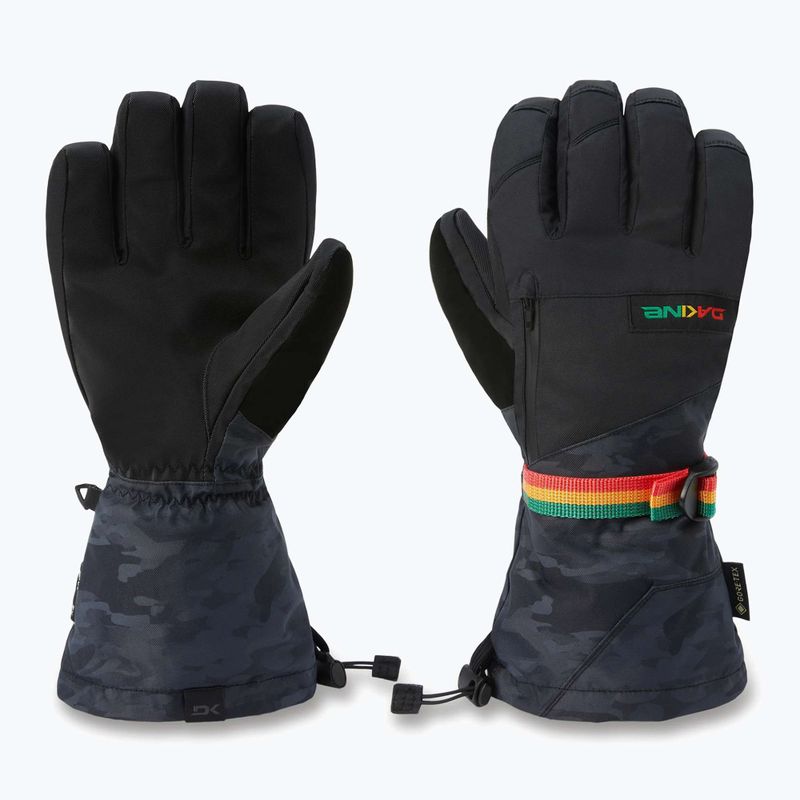 Guanti da snowboard Dakine Titan Gore-Tex uomo nero vintage camo 10