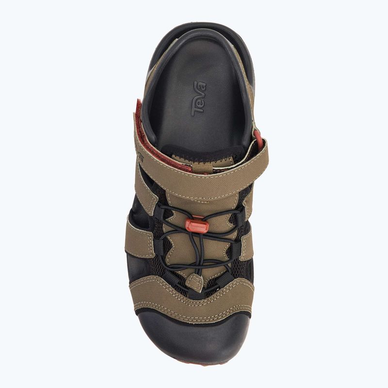 Sandali Teva Flintwood oliva scura da uomo 5