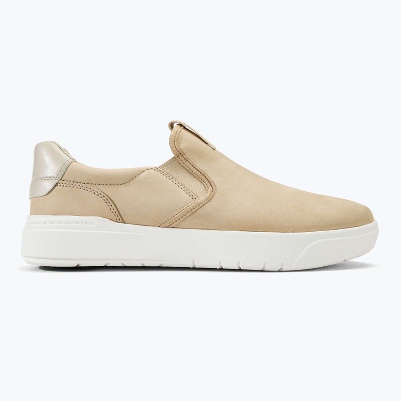 Timberland Seneca Bay Slip On Uomo scarpe in nabuk beige chiaro 2