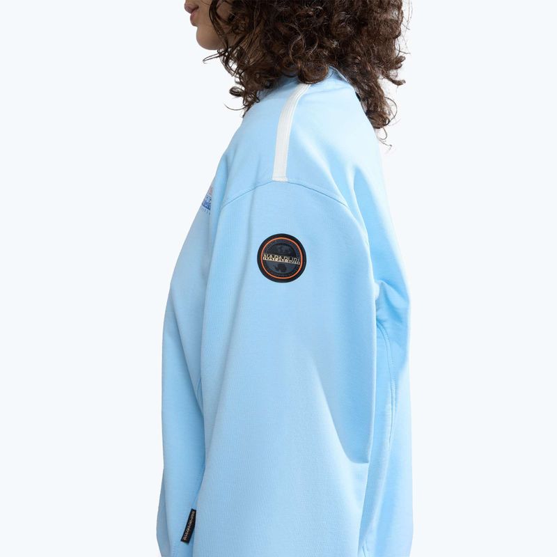Felpa da donna Napapijri B-Keith C blu chiaro 5