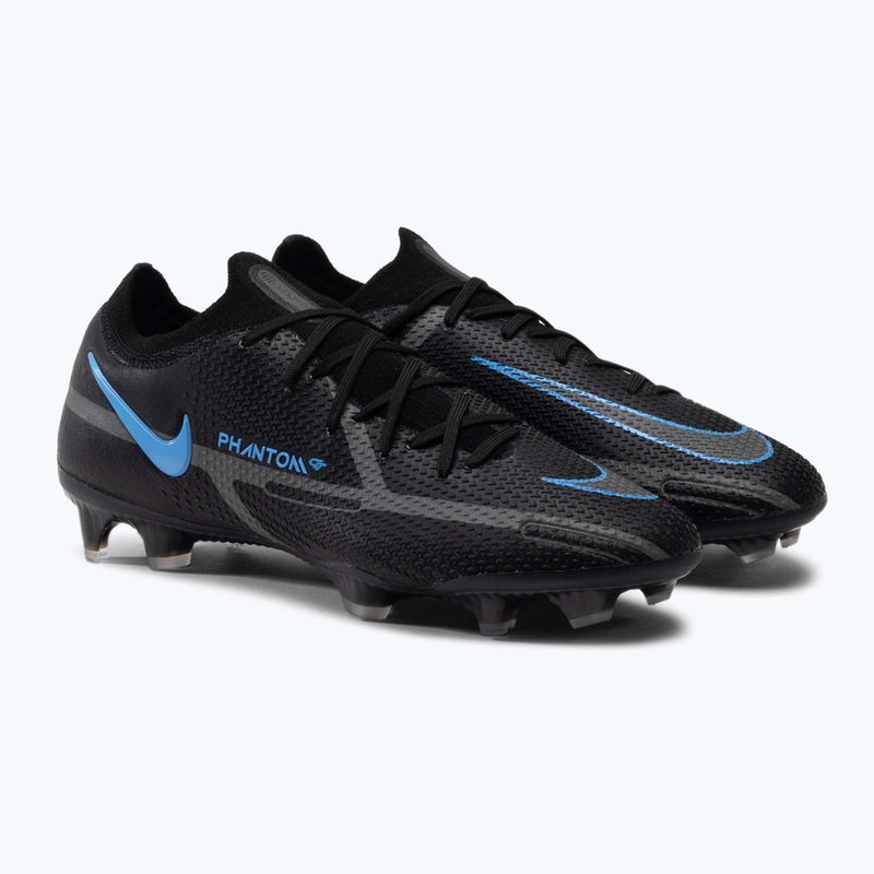 Scarpe da calcio Nike Phantom GT2 Elite FG Uomo nero/grigio ferro 5
