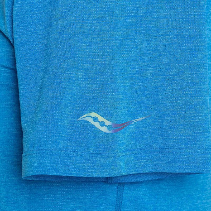 Maglietta da corsa Saucony Stopwatch Uomo in erica cobalto 5
