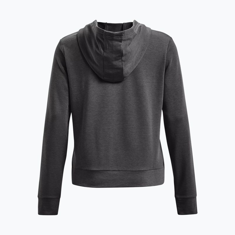 Under Armour donna Rival Terry FZ Felpa con cappuccio grigio jet/nero 2