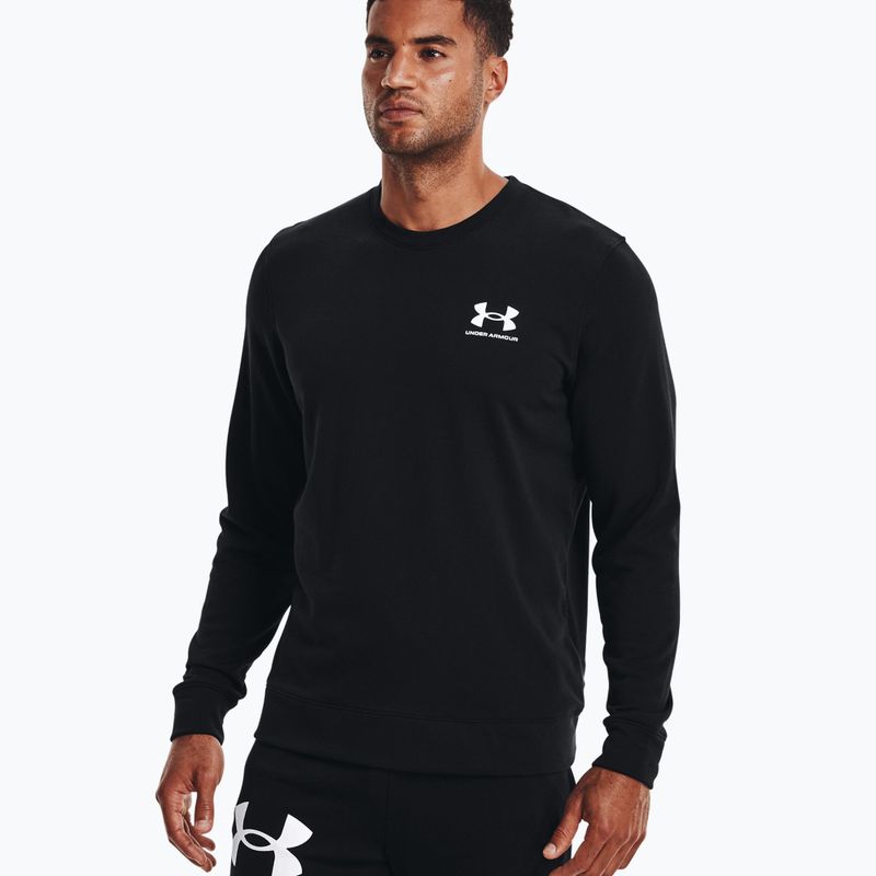Felpa Under Armour Rival Terry LC Crew da uomo, nero 3