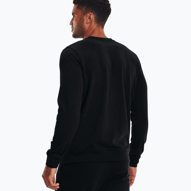 Felpa Under Armour Rival Terry LC Crew da uomo, nero 4