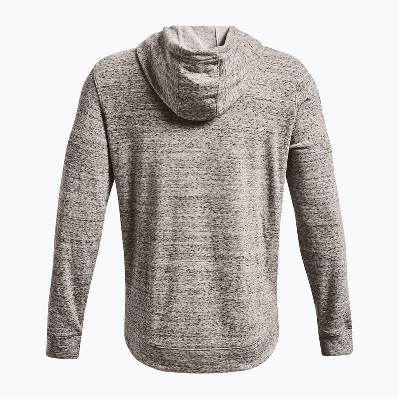 Felpa Under Armour Rival Terry LC HD pitch grigio/bianco da uomo 6