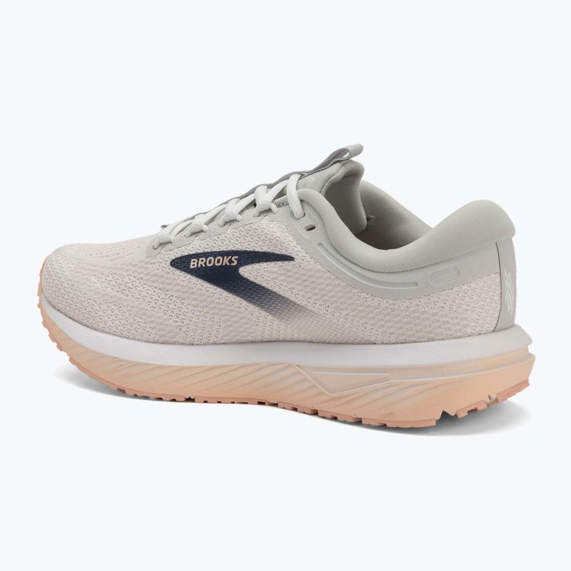 Brooks Revel 7 scarpe da corsa da donna oyster/bianco/tropical peach 3