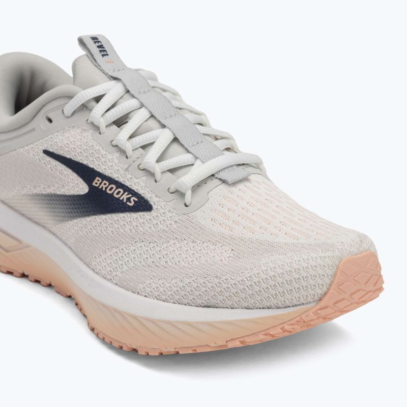 Brooks Revel 7 scarpe da corsa da donna oyster/bianco/tropical peach 7