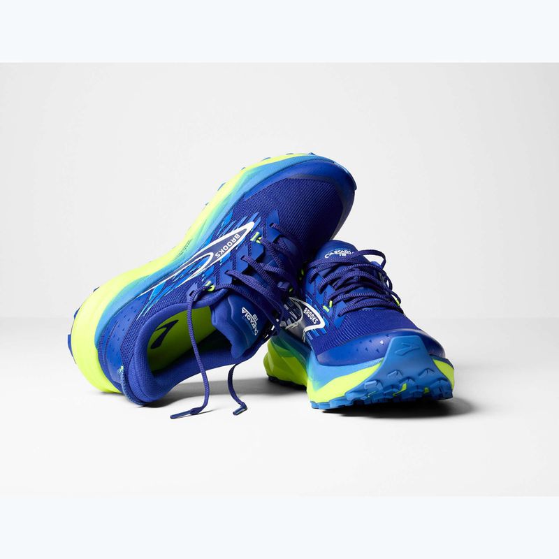 Scarpe da running da uomo Brooks Cascadia 19 surf the web/nightlife/white 8
