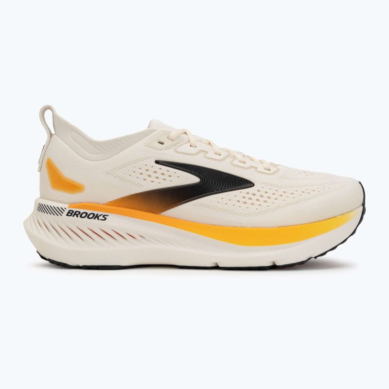 Scarpe da corsa uomo Brooks Glycerin GTS 23 arctic wolf/angora/orange 2