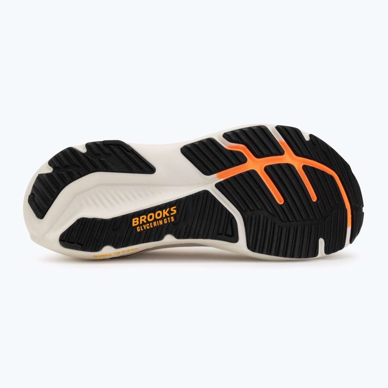 Scarpe da corsa uomo Brooks Glycerin GTS 23 arctic wolf/angora/orange 4