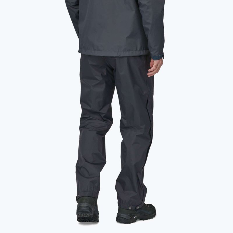 Pantaloni da pioggia Patagonia Torrentshell 3L da uomo Nero regolare 2