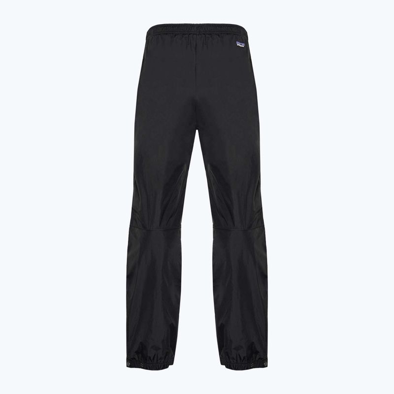 Pantaloni da pioggia Patagonia Torrentshell 3L da uomo Nero regolare 4