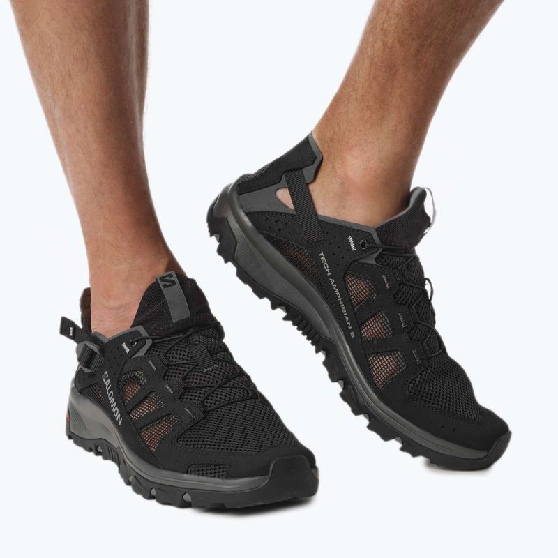 Salomon Techamphibian 5 nero/magnet/monument scarpe da acqua da uomo 4