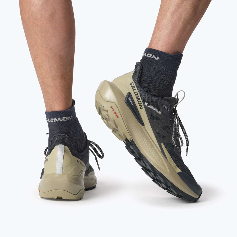 Scarpe da trekking da uomo Salomon Elixir Activ carbon/slate green/glacier 15